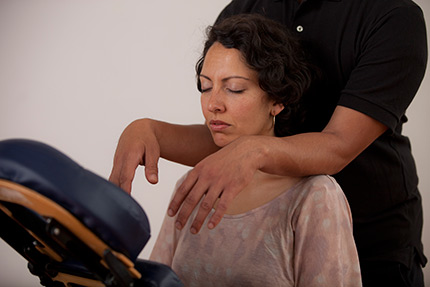 The core of Wellness Program is the 10-15 minute upper-body focused chair massage